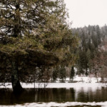 Vue sur le lac ou aura lieu la cérémonie.