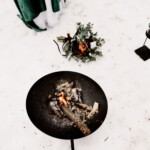 Brasero de la cérémonie.