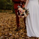 Vue sur le bouquet de la mariée.
