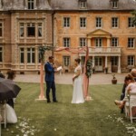 Le marié lors de la lecture de ses voeux.